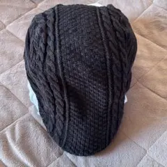 Grace hats ニットハンチング帽 ゆったり ブラック