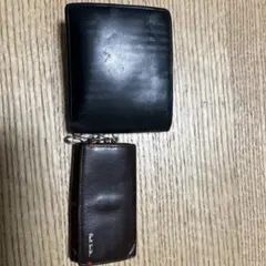 Paul Smith 黒 レザー 二つ折り財布　キーケース　セット