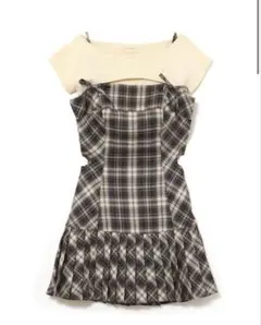 andmary Karen check mini dress Mサイズ
