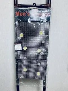 Men's J-mode Lサイズ 着物 千鳥格子柄