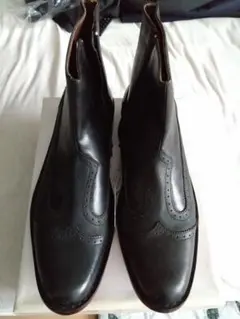【新品】希少 ミッシェルクラン 黒 レザー ブローグブーツ