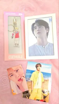 BTS JIN ジン 진 アクリルキーホルダー フォトカード ジグソーパズル