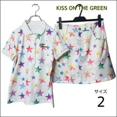 キスオンザグリーン ゴルフ セットアップ 星柄 ポロシャツ スカート 2のサムネイル