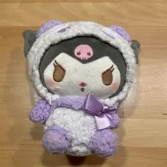 サンリオ　クロミちゃん フード付きぬいぐるみ　紫　パープル