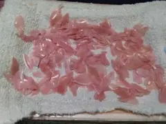 天然採取貝殻　#1427　ベニガイのかけら　　計100g