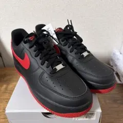 【新品未使用】Nike Air Force 1 '07 ブラック×レッド27cm