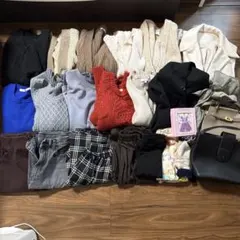 レディース服まとめ売り　20点以上　M L カーディガン　デニムロングスカート
