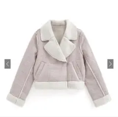 ピンク フリースジャケット