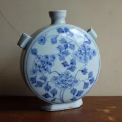 dd3】伊万里染付 方壺花瓶 江戸 明治 - メルカリ