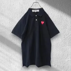 PLAY COMME des GARÇONS ポロシャツ M ブラック ハート - メルカリ