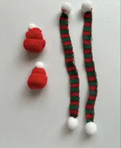 ぬいぐるみ　服　クリスマス　帽子　マフラー　4点セット