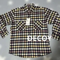 DECOY ネルシャツ チェック柄 Lサイズ 新品