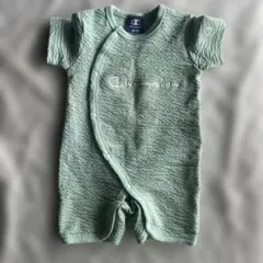 【美品】Champion ロンパース 60-70サイズ ミントグリーン