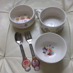 アンパンマン 食器セット 陶器製☆すかいらーくアンパンマンクラブ
