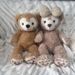 【ディズニー人気♡お顔厳選】ダッフィー＆シェリーメイ ぬいぐるみセット
