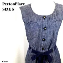 Peyton Place ペイトンプレイス デニム風 ワンピース 0210★