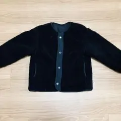 ブラック　フリースジャケット　リバーシブル