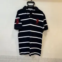 U.S. POLO ASSN. ストライプポロシャツ M