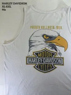 XL-XXL 90s HARLEY DAVIDSON イーグル タンクトップ 白