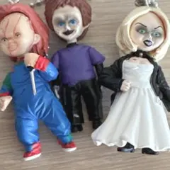 チャイルドプレイ　チャッキー　ティファニー　グレン　コンプリート　キーホルダー