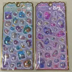 【正規品】ストーンつきメロウアクアリウム　シール　ネコちゃん　ユニコーン　２点