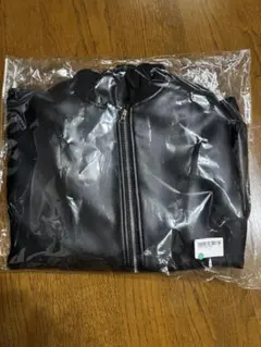 フード付き韓国風ブラックレザージャケット