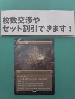 MTG　英語版foil　睡蓮の原野 MTG □土地/英語版□ 《睡蓮の原野/Lotus Field》☆FOIL☆ Secret Lair