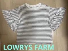 LOWRYS FARM ストライプ フリル袖 Tシャツのサムネイル