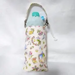 保冷・保温ペットボトルカバー（600ml対応・小鳥柄）【ハンドメイド】