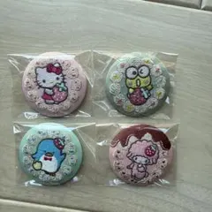 サンリオキャラクターズ 刺繍缶バッジビスケット4 4点セット