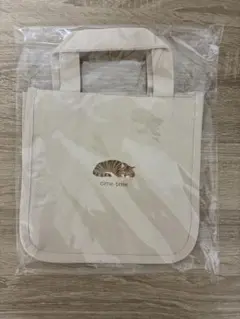 cime time 猫柄 ミニトートバッグ ベージュ