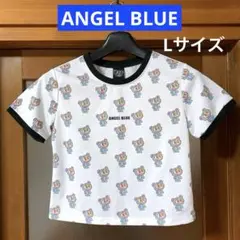 レア エンジェルブルー ナカムラくん 総柄 ショート丈 Tシャツ 半袖 Lサイズのサムネイル
