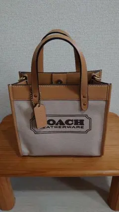 COACH ミニトートバッグ ベージュ / ブラウン