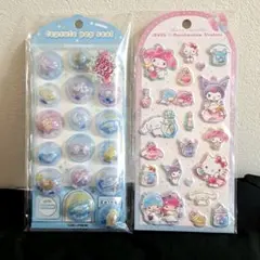正規品 サンリオ カプセルポップシール ジュエルマシュマロステッカー シナモン