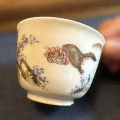 青花 白磁 骨董 アンティーク 染付 金継ぎ 煎茶碗 - メルカリ
