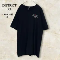 ディストリクト Tシャツ 半袖 ロゴ XL 黒カジュアル カレッジ ビッグサイズのサムネイル