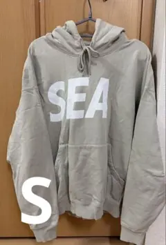 値下げ不可/WIND AND SEA パーカー ベージュ Sサイズ
