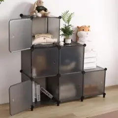 メタルラック ワイヤーボックス 組立簡単 DIY可能 9ラック 30×30c