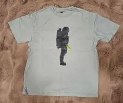 "続・ポルノグラフィティ"ロゴTシャツ Gray 宇宙服アポロSカウントダウン水