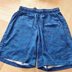 GU ショートパンツ ブルー カモフラ柄