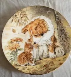 美品　暖炉とイングリッシュスプリンガースパニエル 飾り皿 美品 暖炉とイングリッシュスプリンガースパニエル 飾り皿 - メルカリ