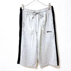 ヘインズ 美品 ハーフパンツ スウェット ウエストゴム L グレー サイドラインのサムネイル