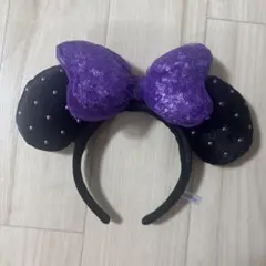 ディズニー カチューシャ ハロウィン 紫
