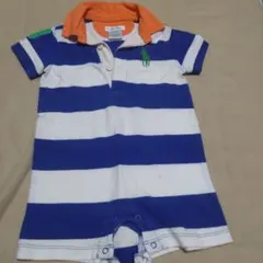 Ralph Lauren ストライプロンパース 6M