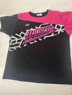 YONEX 2017年インターハイTシャツ Mサイズ 黒/ピンク