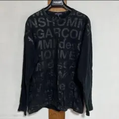 COMME des GARCONS ブラック ロゴ長袖カットソー Sのサムネイル
