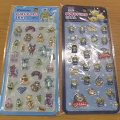 ディズニー　ぷくぷくシール　モンスターズインク　　エイリアン