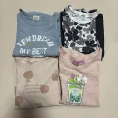 女の子　半袖Tシャツ　４枚セット　110cm