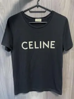 【美品】CELINE セリーヌ ロゴ Tシャツ ブラックのサムネイル