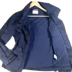 【極美品】INHERIT カモ柄 マウンテンパーカー L ネイビー メンズ